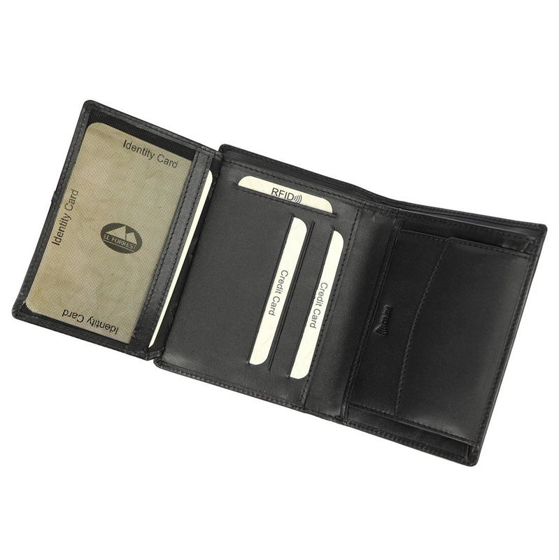 Roomy Leather Men's Wallet EL FORREST with RFID