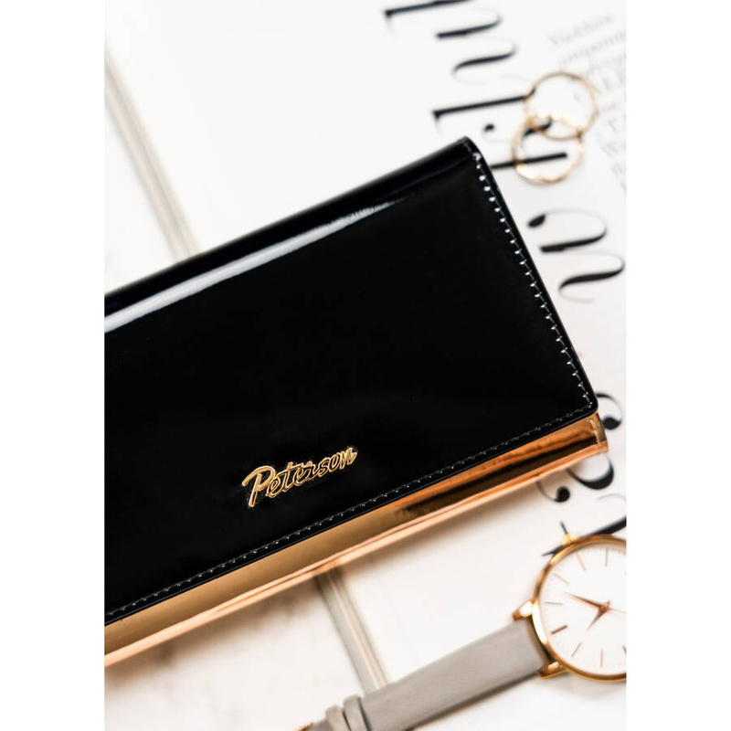 Leather wallet RFID PETERSON PTN 1N-466