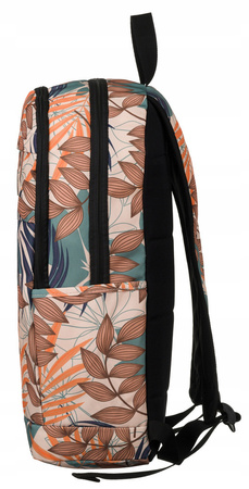 Large Sporty Backpack with Plant Motif Rovicky