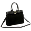 Women's leather briefcase with an attachable strap Luka