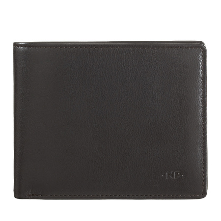 Nuvola Pelle Slim Mens Wallet Bifold in Genuine Nappa Leather with Coin Pocket and Credit Card Slots