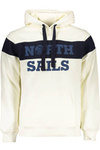 NORTH SAILS WHITE MEN'S SWEATSHIRT WITHOUT ZIP