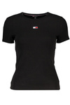 TOMMY HILFIGER WOMEN&#39;S SHORT SLEEVE T-SHIRT BLACK