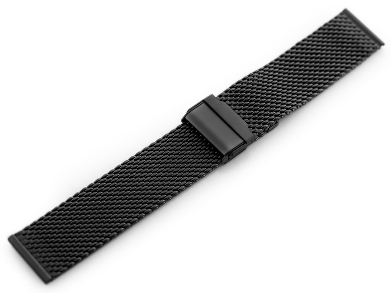 Pacific 10 bracelet - HQ mesh - matte black 22mm