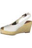 TOMMY HILFIGER WOMEN&#39;S WHITE SANDAL FOOTWEAR