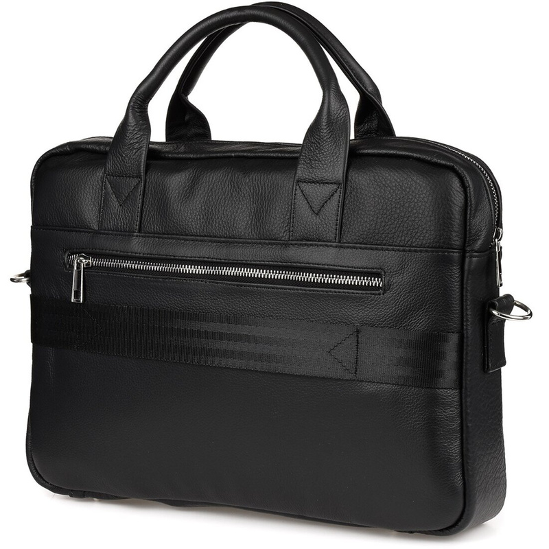 Leder Laptoptasche groß Herren geräumig Premium Beltimore schwarz J13