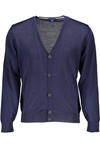 GANT MEN&#39;S BLUE CARDIGAN