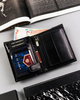 Leather wallet RFID PETERSON PTN 22311-VT-A