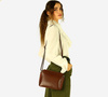 Women's leather messenger bag - MARCO MAZZINI