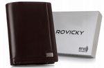 Men's genuine leather wallet Rovicky PC-104-BAR RFID