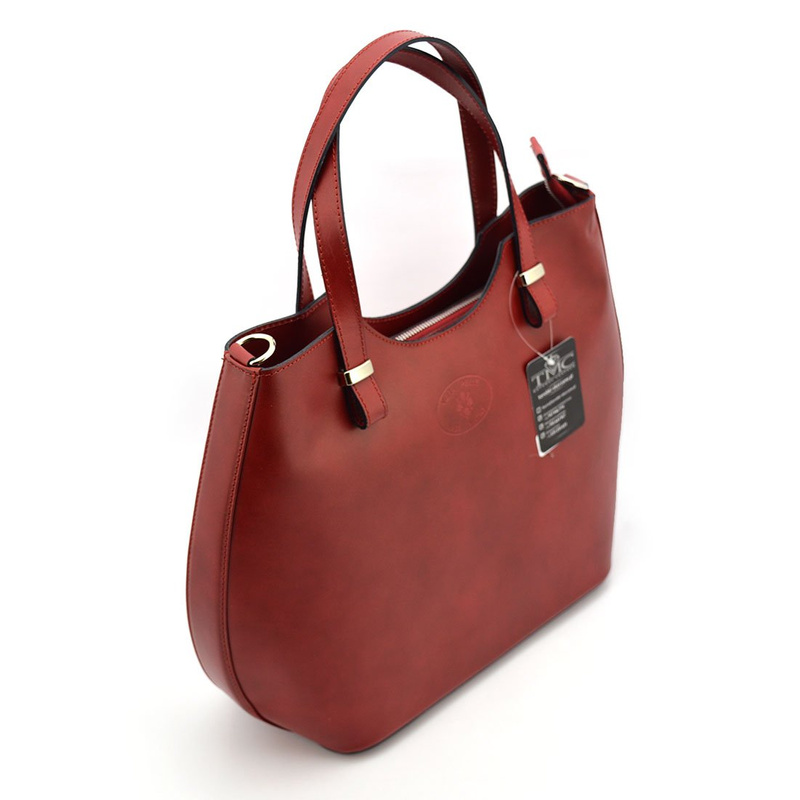 Elegant, stylish, large leather handbag