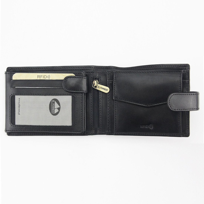 Men's genuine leather wallet EL FORREST 892-62 RFID