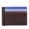 Money clip wallet for men Colorful Antigua by DUDU in genuine leather with credit card holders. Slim and compact design.