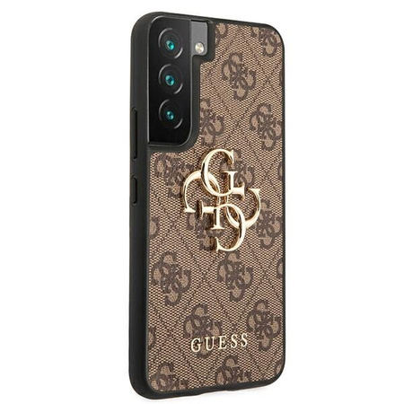 Guess GUHCS22S4GMGBR S901 S22 brązowy/brown hardcase 4G Big Metal Logo