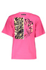 CAVALLI CLASS ROSA KURZARM-T-SHIRT FÜR DAMEN