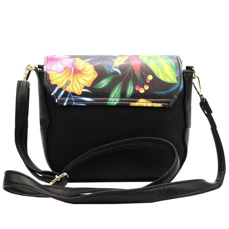 Damen Öko-Leder Handtasche Gregorio SI1099 FLOWER