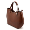 Elegant, stylish, large leather handbag