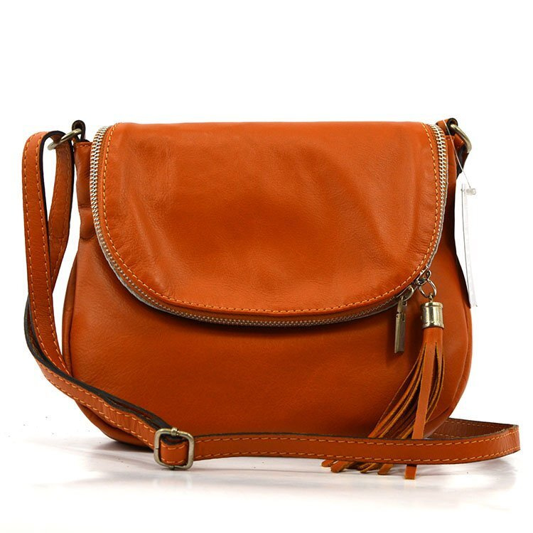 Women's elegant leather crossbody bag