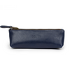 Leather pencil case Solier SA51 navy