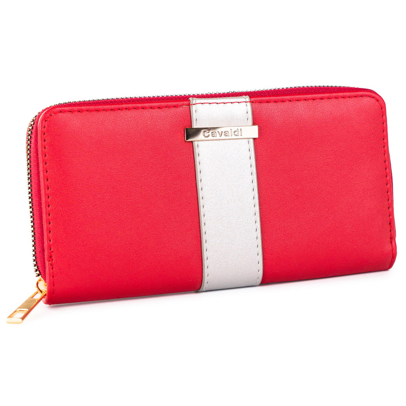 A spacious women's wallet in the style of a 4U Cavaldi pencil case.