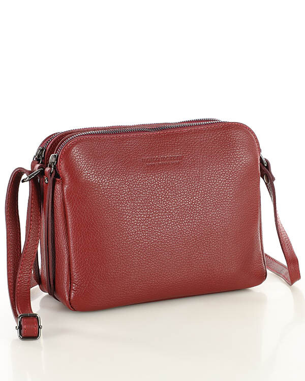 Women's leather messenger bag - MARCO MAZZINI