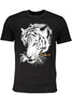 CAVALLI CLASS HERREN-KURZARM-T-SHIRT SCHWARZ