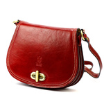 Elegant women's leather messenger bag by Florence