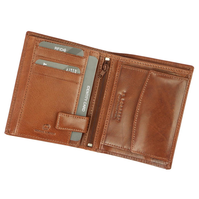 Men's genuine leather wallet EL FORREST 508-26 RFID