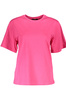 CAVALLI CLASS PINK WOMEN&#39;S SHORT SLEEVE T-SHIRT