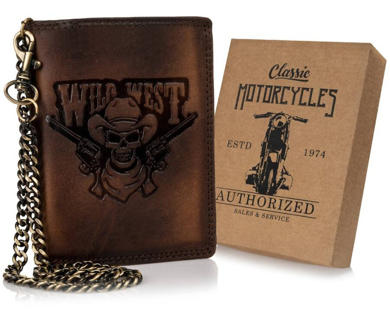 Men's genuine leather wallet Classic Motorcycles N4C-VIN-05