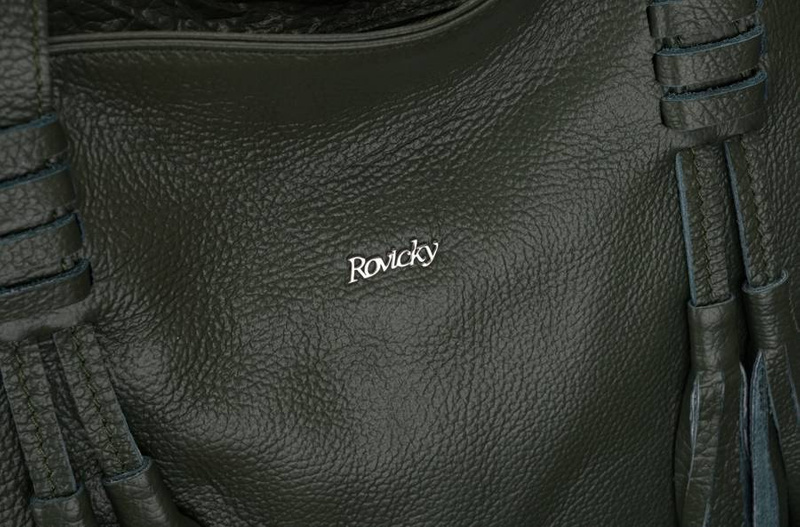 Leather shopper bag ROVICKY TWR-164