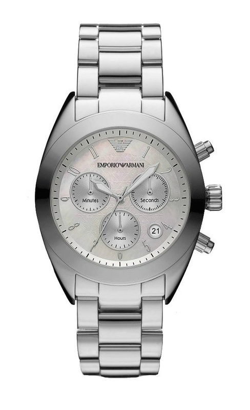 Women's silver elegant ARMANI analog watch