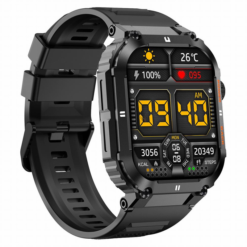 SMARTWATCH MĘSKI Gravity GT6-1 - WYKONYWANIE POŁĄCZEŃ, MONITOR SNU (sg020a)