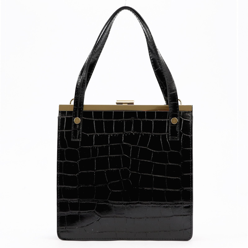 Damen Echtleder Handtasche Luka 19-90 CROCO