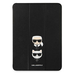 Karl Lagerfeld KLFC12OKCK iPad 12.9" Pro 2021 Book Cover czarny/black Saffiano Karl &Choupette