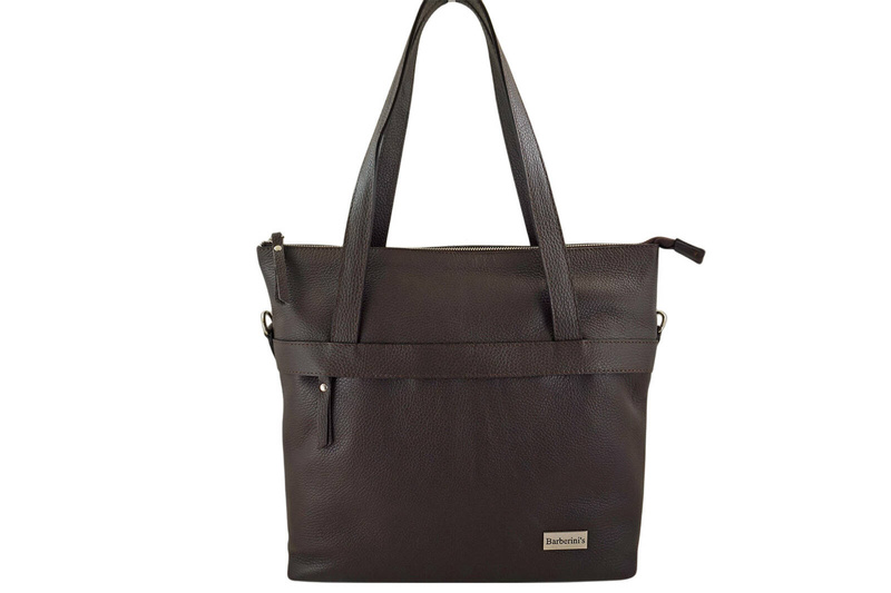 Leather shoulder shopper bag Barberini's