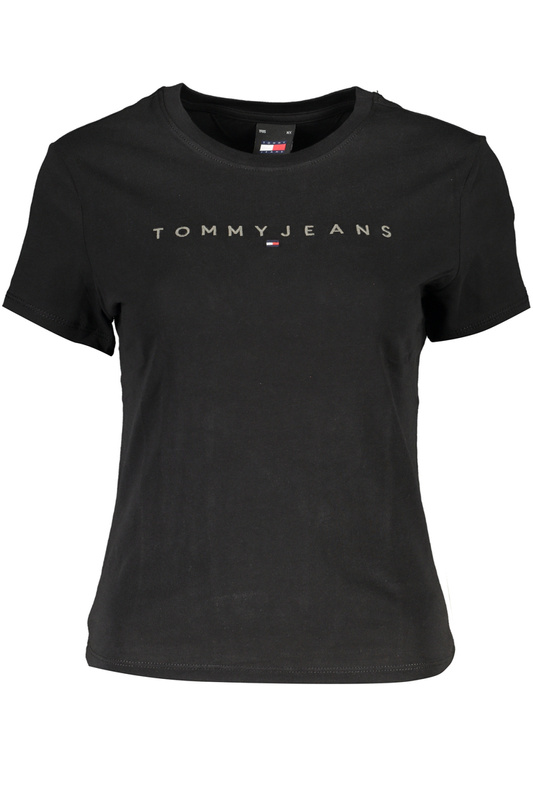 TOMMY HILFIGER DAMEN KURZARM T-SHIRT SCHWARZ