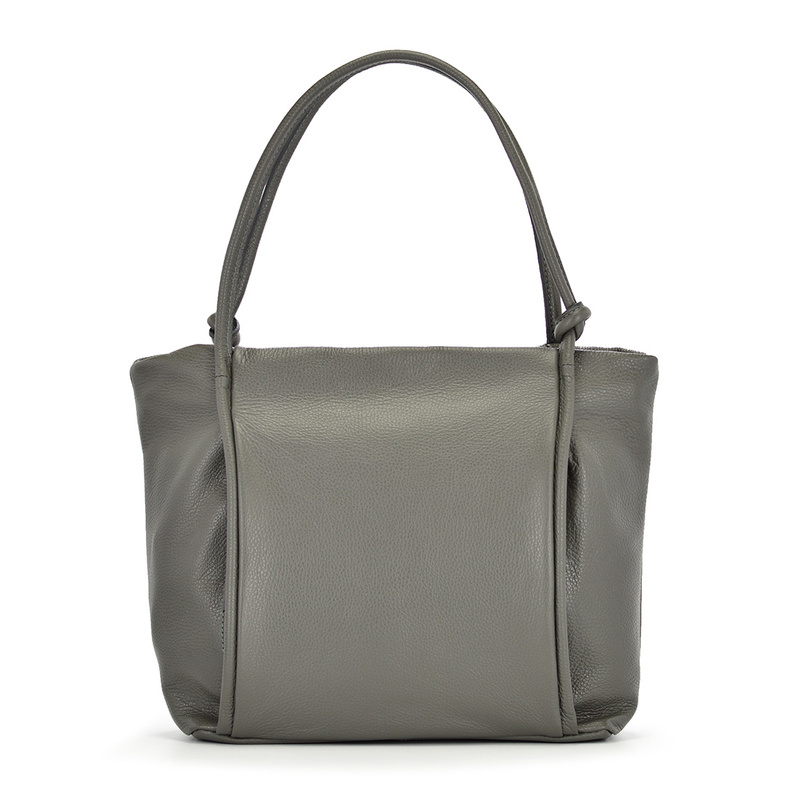 Beautiful elegant large women's leather shopper bag