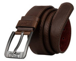 Men's leather belt with classic Wild buckle