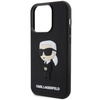 Karl Lagerfeld KLHCP14X3DRKINK iPhone 14 Pro Max 6.7" czarny/black hardcase Rubber Ikonik 3D