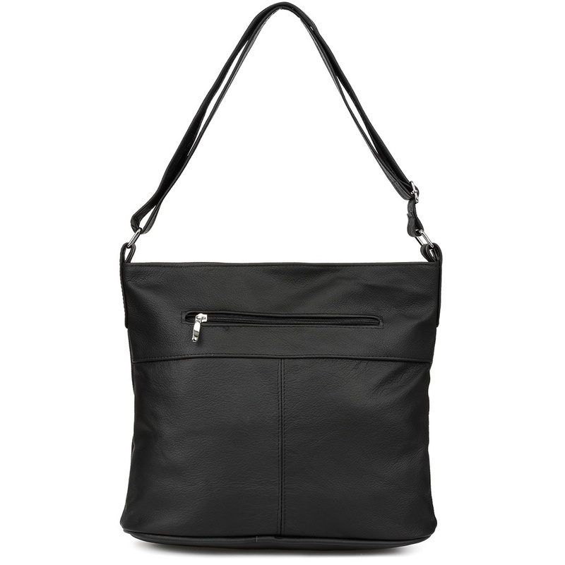 Black Leather Handbag Women's A4 Large Bag Beltimore T71