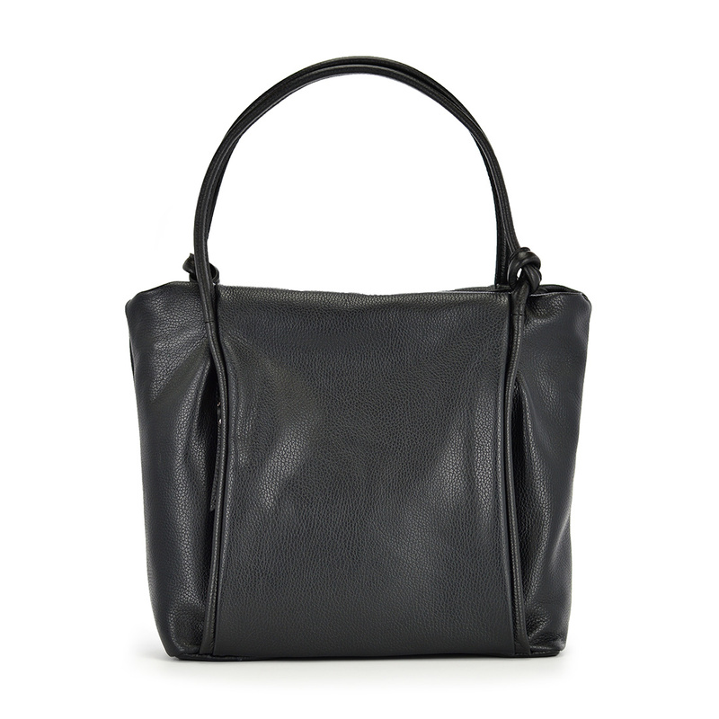 Beautiful elegant large women's leather shopper bag