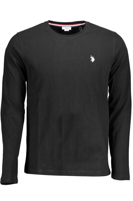 US POLO T-SHIRT LONG SLEEVE MAN BLACK