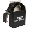 Men's leather belt buckle automatic black Beltimore A08 : Colors - black, Strap size - r.105-120 cm