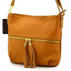 Vera Pelle Women's Leather City Messenger Bag