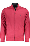 US GRAND POLO MEN&#39;S RED ZIP SWEATSHIRT