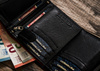 Classic men's wallet made of natural leather - Peterson