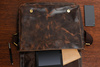 Beltimore Men's Leather Shoulder Bag Large Brown M85