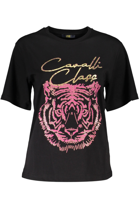 CAVALLI CLASS T-SHIRT SHORT SLEEVE WOMAN BLACK