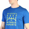 DIESEL MEN&#39;S SHORT SLEEVE T-SHIRT BLUE